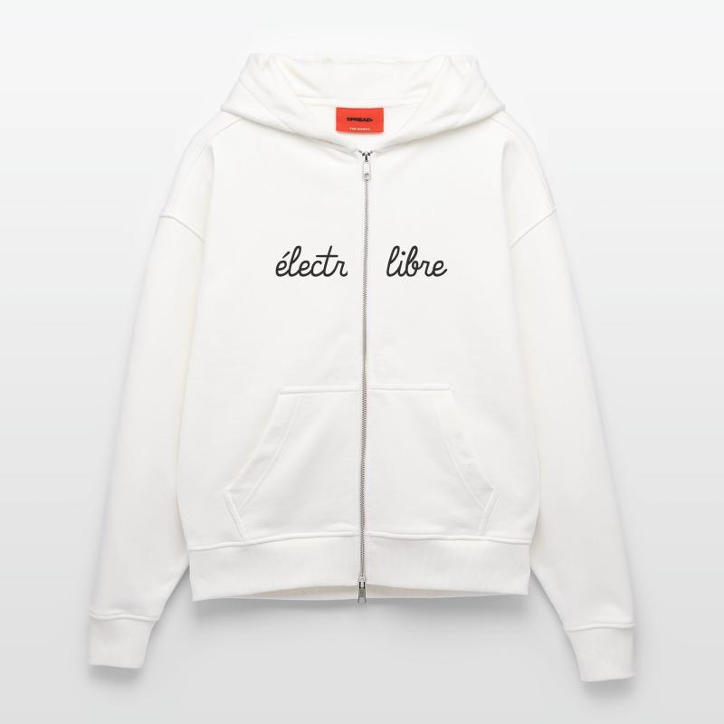 Electron Libre Veste à capuche bio épaisse oversize fabriqué en UE