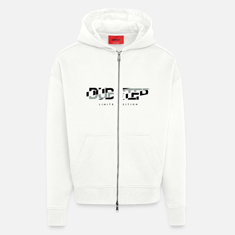 LE dubstep - Veste à capuche bio épaisse oversize fabriqué en UE - OFF WHITE