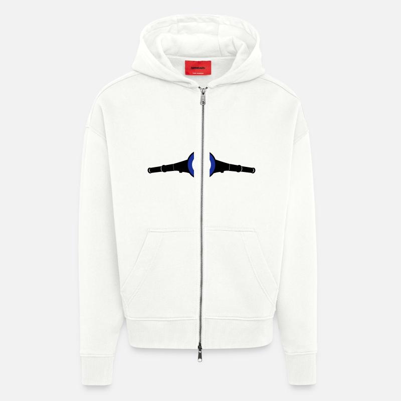Lenkkopf Target - Zip Hoodie - made by SPREAD - OFF WHITE