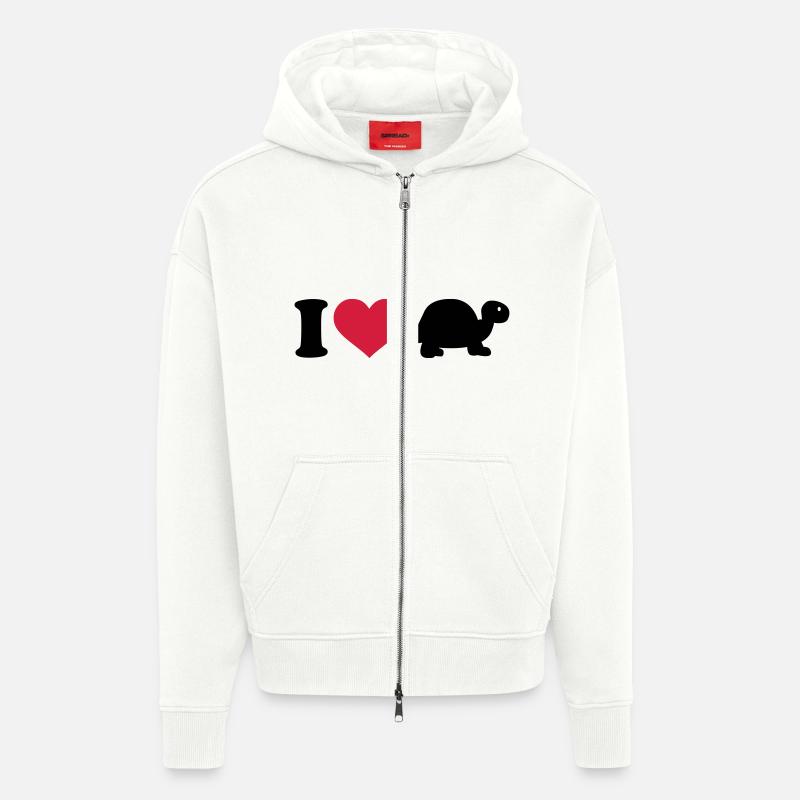 Schildkröte - Zip Hoodie - made by SPREAD - OFF WHITE