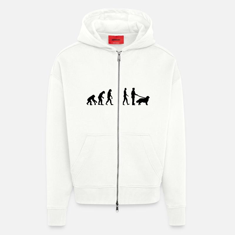 Evolution Newfoundland - Zip Hoodie - made by SPREAD - OFF WHITE