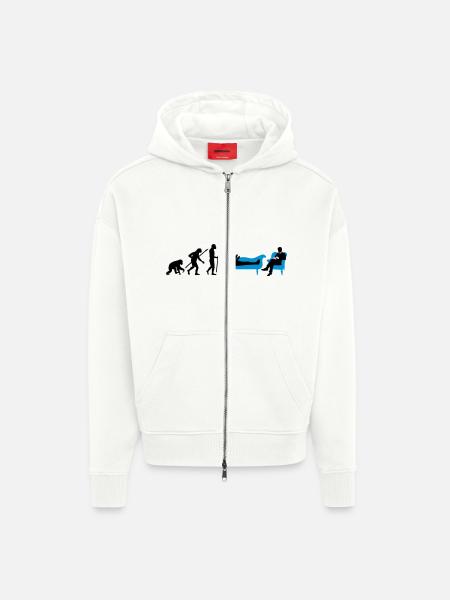 evolution_therapeut_psychologe_11_2016_b - Zip Hoodie - made by SPREAD - OFF WHITE