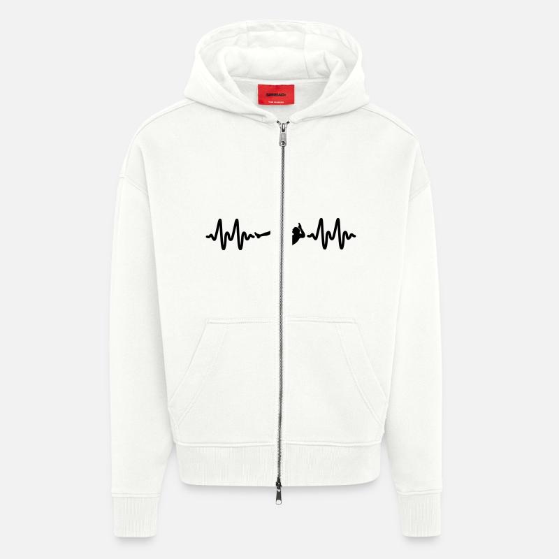 Fußball - Zip Hoodie - made by SPREAD - OFF WHITE