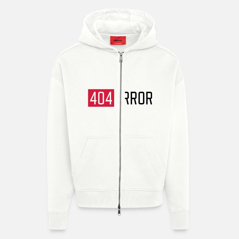 404 ERROR - Veste à capuche bio épaisse oversize fabriqué en UE - OFF WHITE
