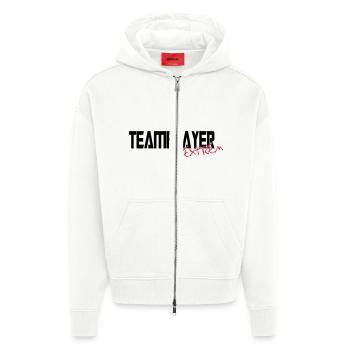 teamplayer extreme - Zip Hoodie - made by SPREAD - OFF WHITE - Front