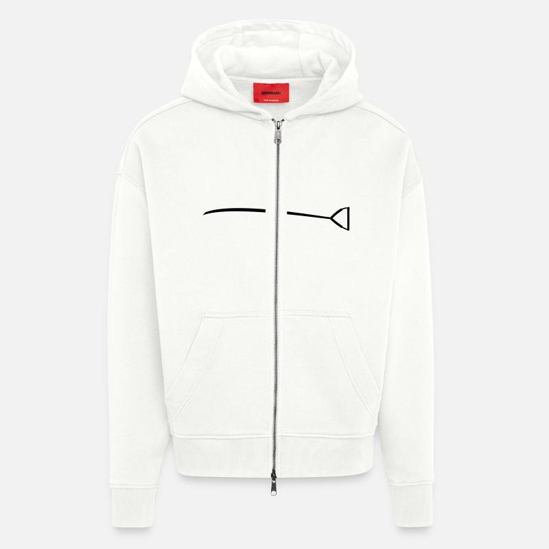 rope_2 - Zip Hoodie - made by SPREAD - OFF WHITE