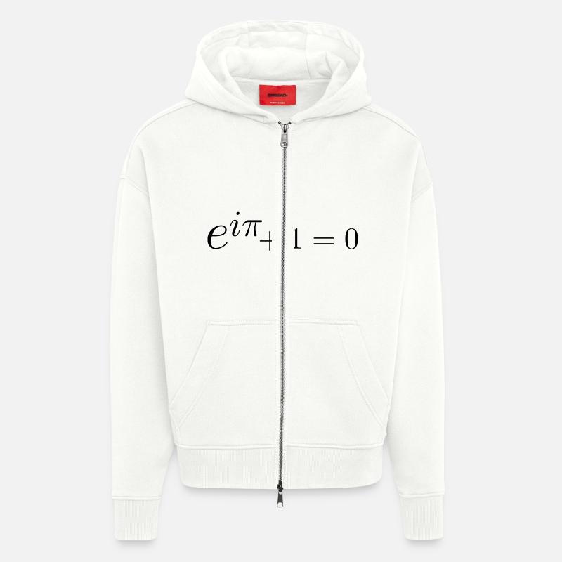 Formule d'Euler - Veste à capuche bio épaisse oversize fabriqué en UE - OFF WHITE