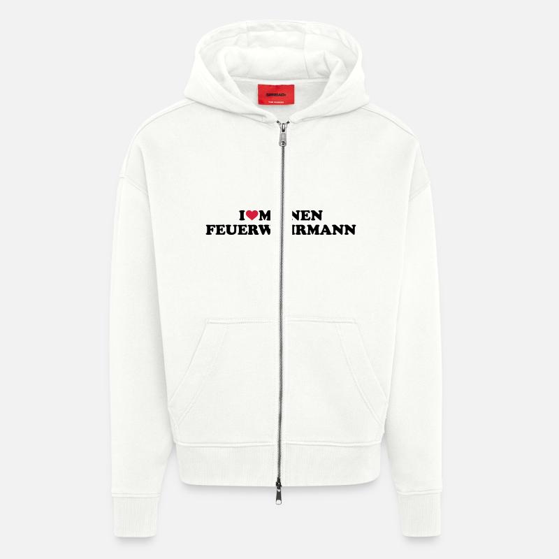 Feuerwehrmann - Zip Hoodie - made by SPREAD - OFF WHITE