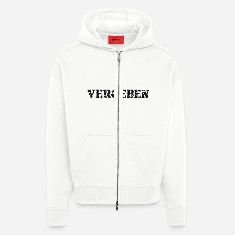 Pardonner - Veste à capuche bio épaisse oversize fabriqué en UE - OFF WHITE