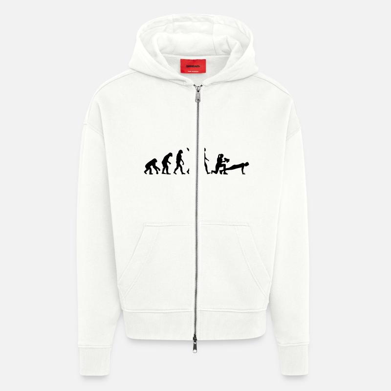 Fitnesstrainerin - Zip Hoodie - made by SPREAD - OFF WHITE