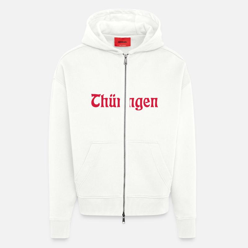 Thüringen, Thueringen - Zip Hoodie - made by SPREAD - OFF WHITE