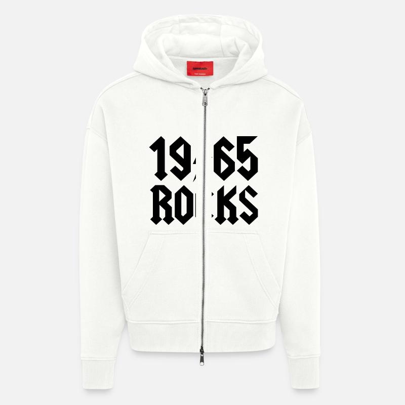 1965 - Veste à capuche bio épaisse oversize fabriqué en UE - OFF WHITE