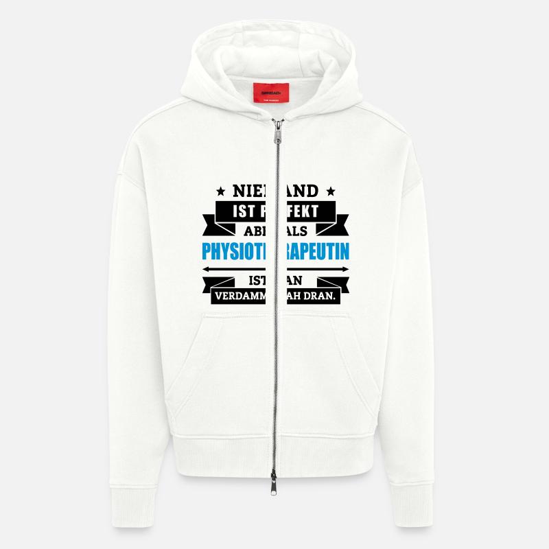 Fun Physiotherapeutin - Zip Hoodie - made by SPREAD - OFF WHITE