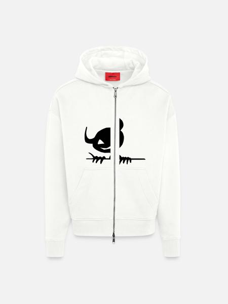 Teufelchen - Zip Hoodie - made by SPREAD - OFF WHITE