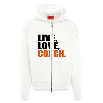 Trainer - Zip Hoodie - made by SPREAD - OFF WHITE - Vorne
