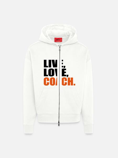 coach - Zip Hoodie - made by SPREAD - OFF WHITE