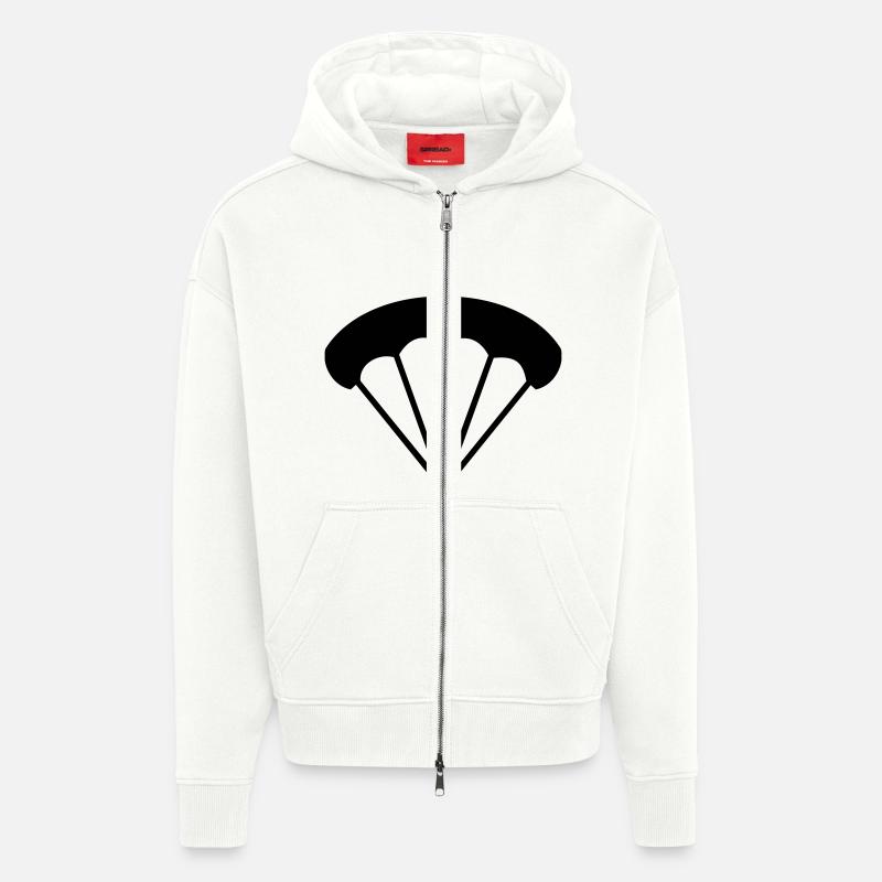 Fallschirm - Zip Hoodie - made by SPREAD - OFF WHITE