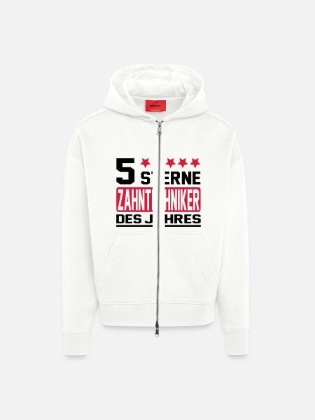 zahntechniker - Zip Hoodie - made by SPREAD - OFF WHITE