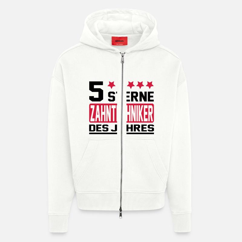 zahntechniker - Zip Hoodie - made by SPREAD - OFF WHITE