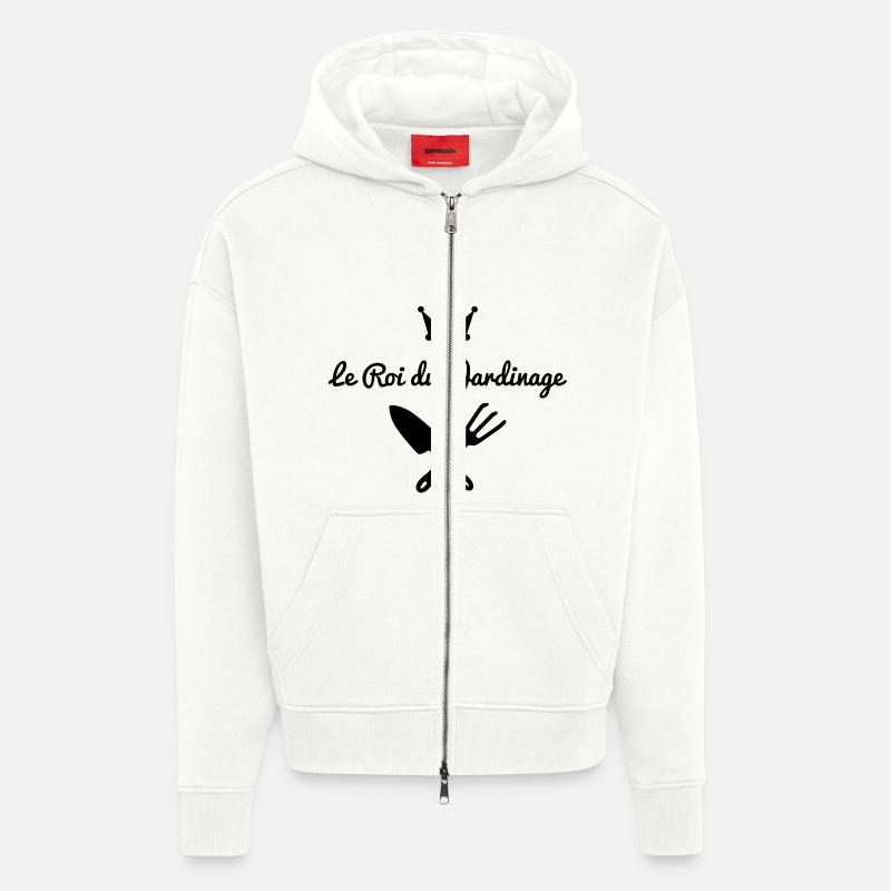 roi jardinage version 1 - Veste à capuche bio épaisse oversize fabriqué en UE - OFF WHITE