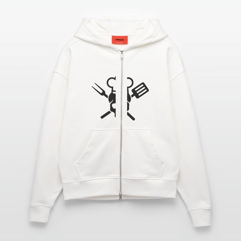 Cuisinier Veste à capuche bio épaisse oversize fabriqué en UE