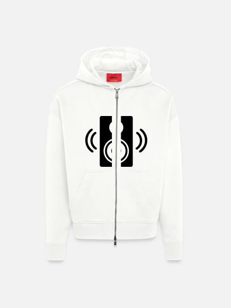 Speaker - Zip Hoodie - made by SPREAD - OFF WHITE