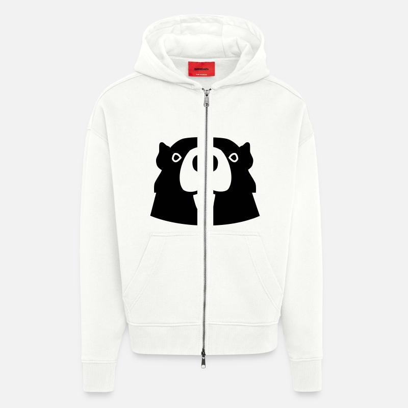 Biber - Zip Hoodie - made by SPREAD - OFF WHITE
