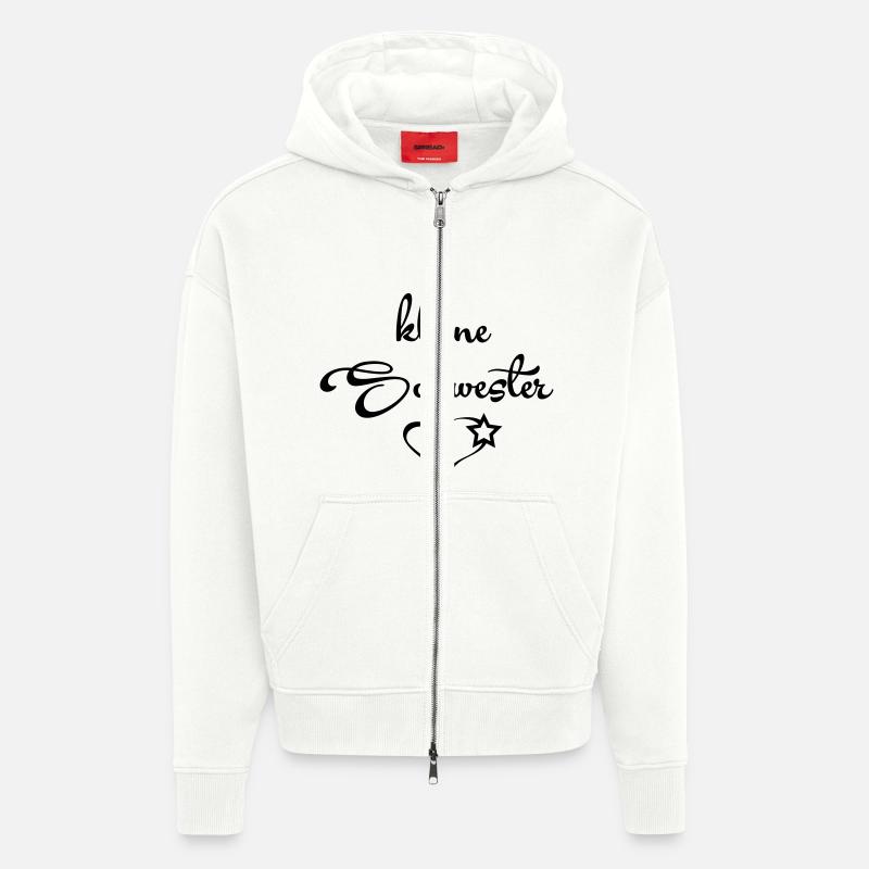 Kleine Schwester - Zip Hoodie - made by SPREAD - OFF WHITE