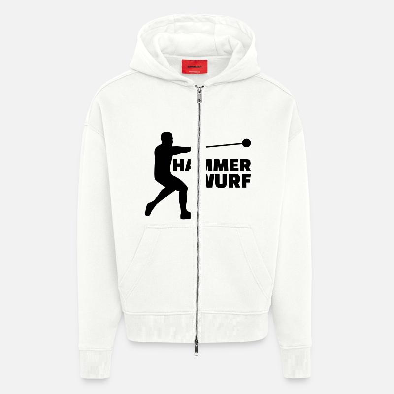 Hammerwurf - Zip Hoodie - made by SPREAD - OFF WHITE