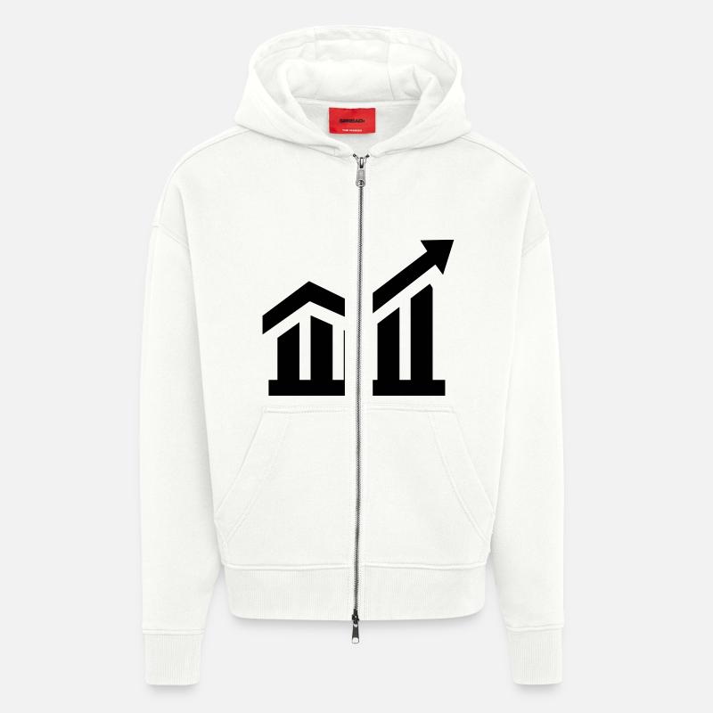 Diagramm - Zip Hoodie - made by SPREAD - OFF WHITE
