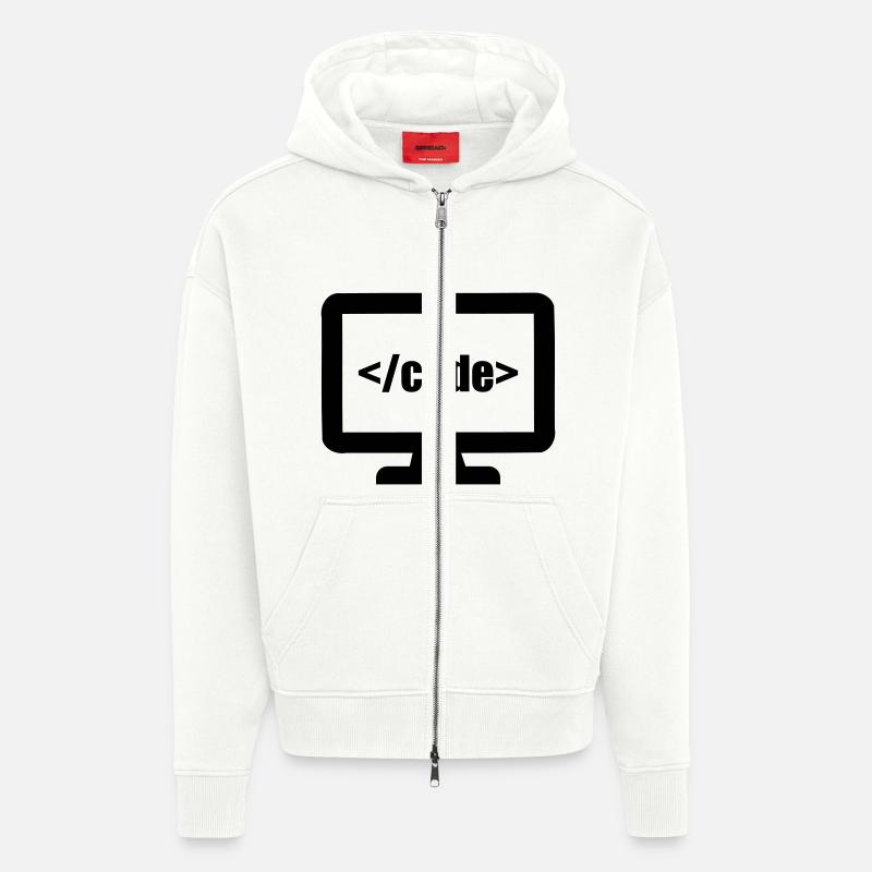 Programmierer - Zip Hoodie - made by SPREAD - OFF WHITE