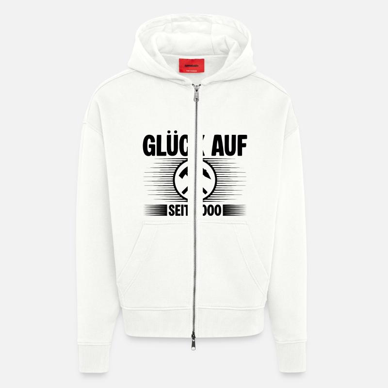 Glueck auf seit 2000 - Zip Hoodie - made by SPREAD - OFF WHITE