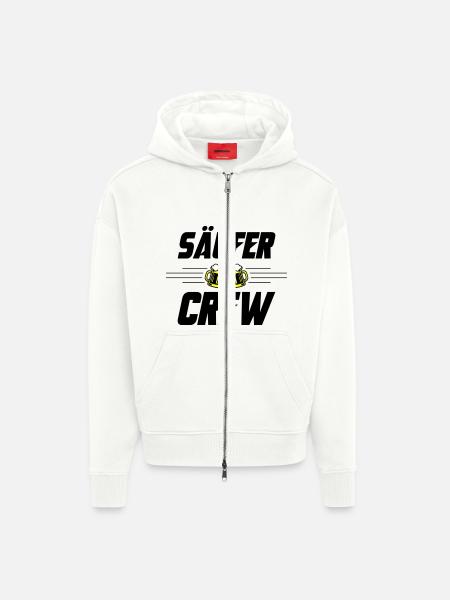 Säufer Crew Bier - Zip Hoodie - made by SPREAD - OFF WHITE