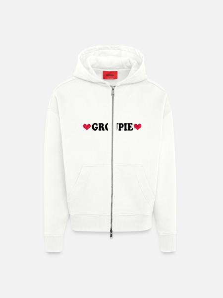 Groupie - Band - Zip Hoodie - made by SPREAD - OFF WHITE