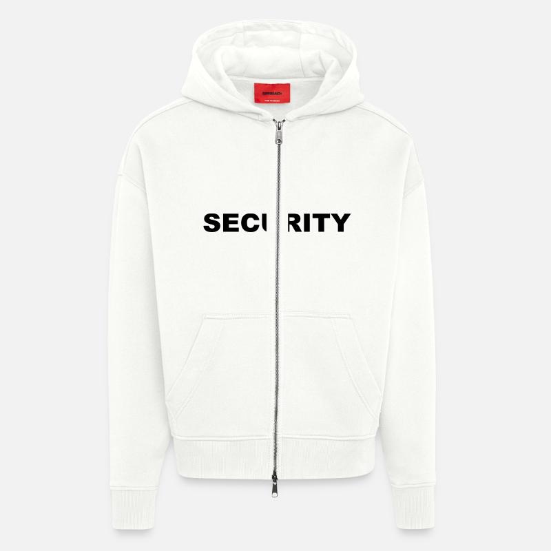 SÉCURITÉ - PERSONNEL - SECURITE - Relax - - Veste à capuche bio épaisse oversize fabriqué en UE - OFF WHITE