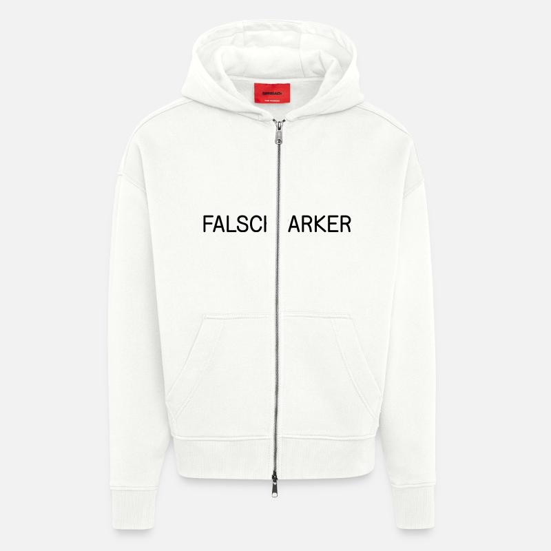 WRONG PARKER / false Parker - Zip Hoodie - made by SPREAD - OFF WHITE
