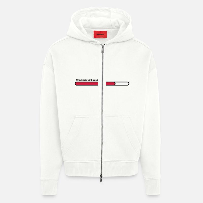 checklist - Zip Hoodie - made by SPREAD - OFF WHITE