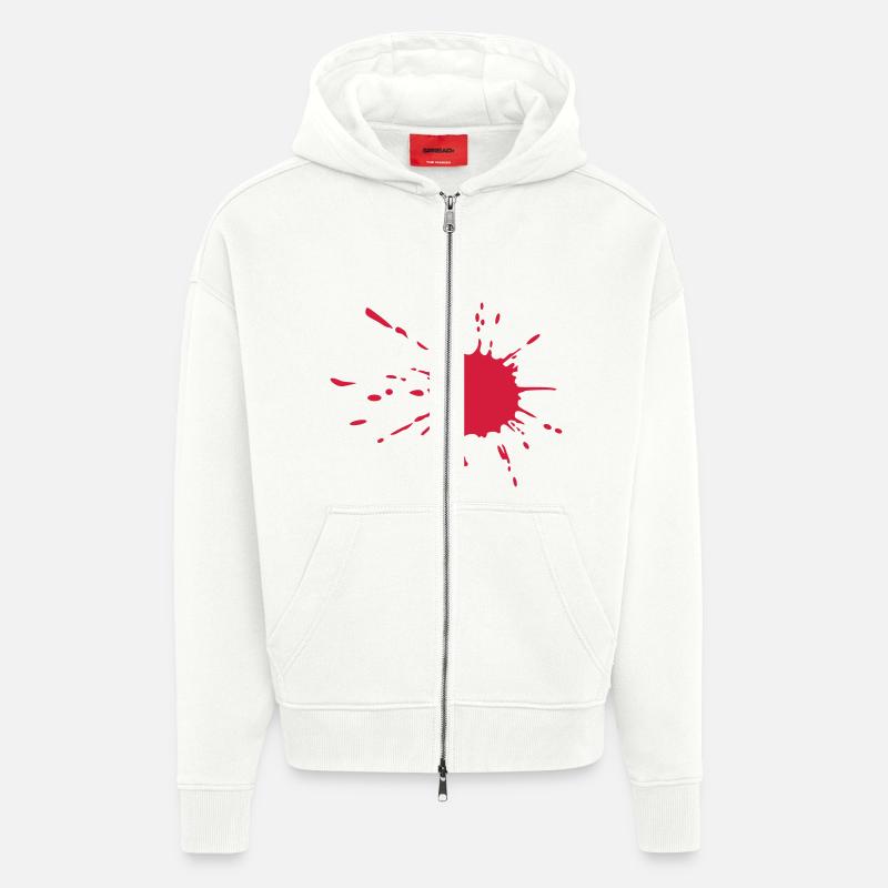 Blut - Zip Hoodie - made by SPREAD - OFF WHITE