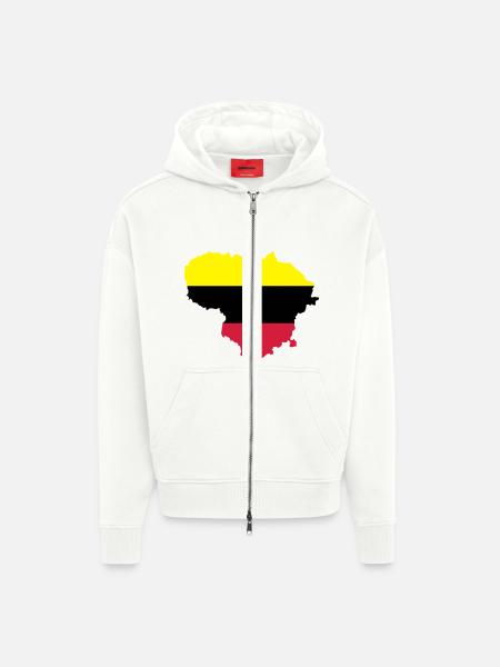 Litauen - Zip Hoodie - made by SPREAD - OFF WHITE