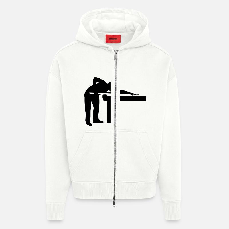 Billard - Zip Hoodie - made by SPREAD - OFF WHITE