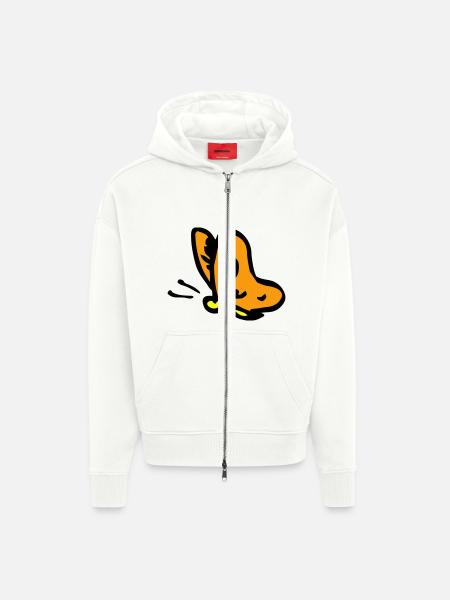 Schmetterling - Zip Hoodie - made by SPREAD - OFF WHITE