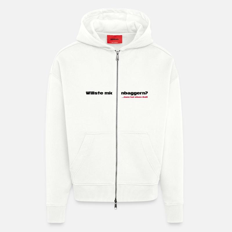 Anbaggern - Zip Hoodie - made by SPREAD - OFF WHITE