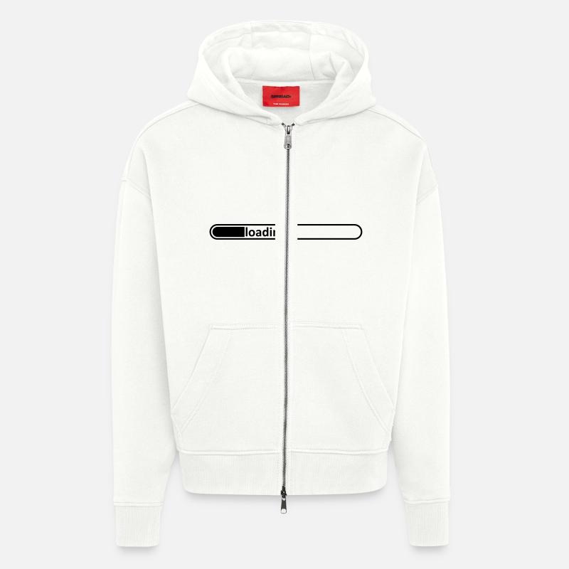 Loading bar / / loading / / / / Load loads / / - Zip Hoodie - made by SPREAD - OFF WHITE