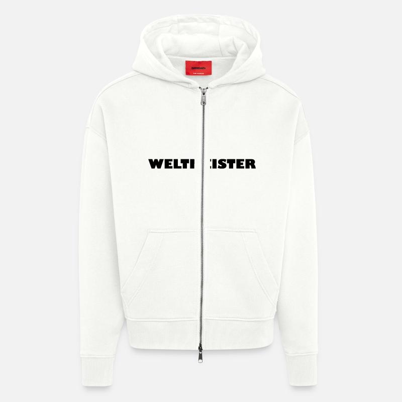 weltmeister - Veste à capuche bio épaisse oversize fabriqué en UE - OFF WHITE