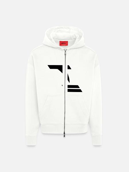 Tornado - Zip Hoodie - made by SPREAD - OFF WHITE