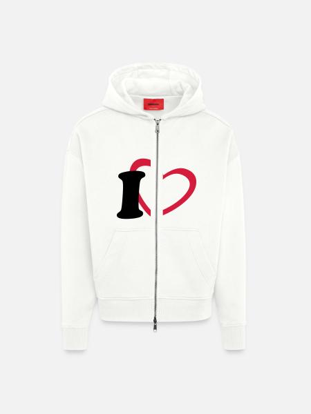 I like - Zip Hoodie - made by SPREAD - OFF WHITE