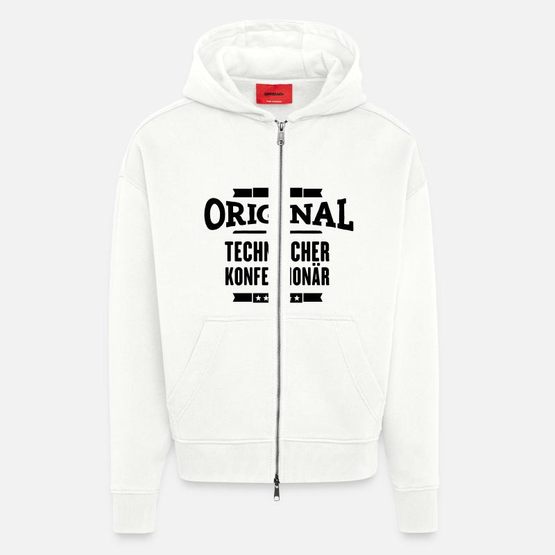 Technischer Konfektionär - Zip Hoodie - made by SPREAD - OFF WHITE