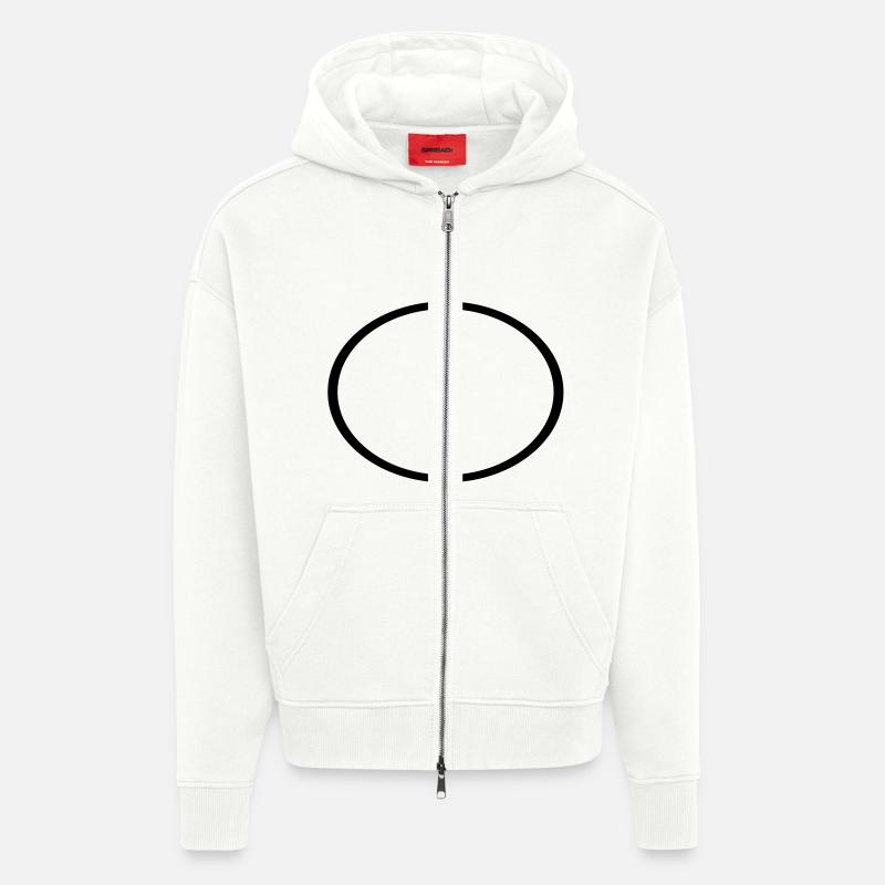 Kreis - Ring - Zip Hoodie - made by SPREAD - OFF WHITE