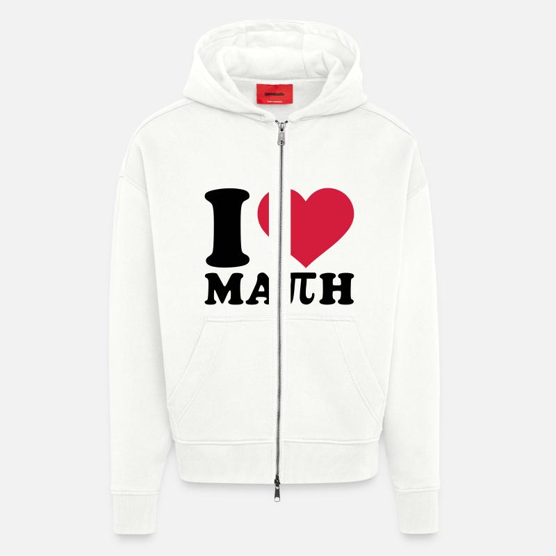 Mathe - Zip Hoodie - made by SPREAD - OFF WHITE