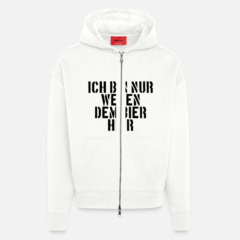 Bier - Zip Hoodie - made by SPREAD - OFF WHITE